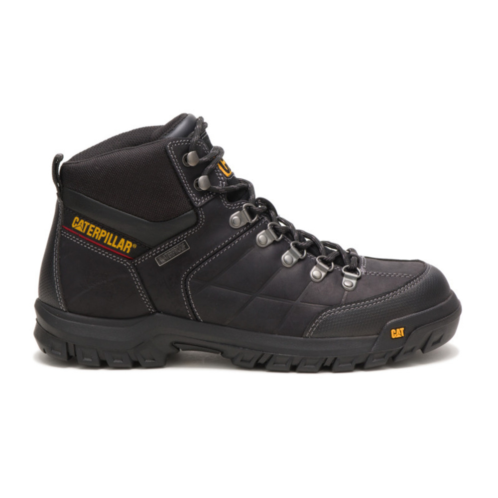Cat Footwear Men's Threshold Waterproof Soft Toe, Black, 6.5